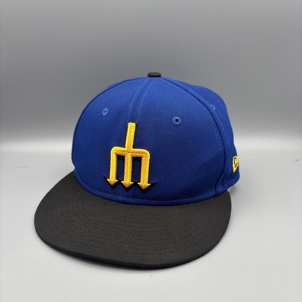 Seattle Mariners New Era 59FIFTY Fitted Hat Size 7 1/8 City Connect On Field mlb